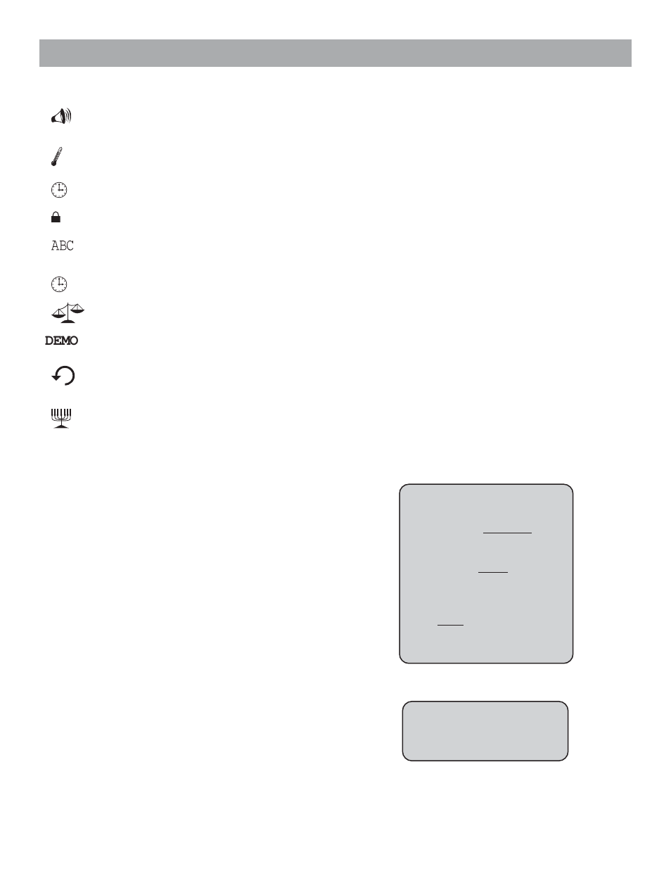Setting up your range, Demo | Bosch HES236U User Manual | Page 11 / 33