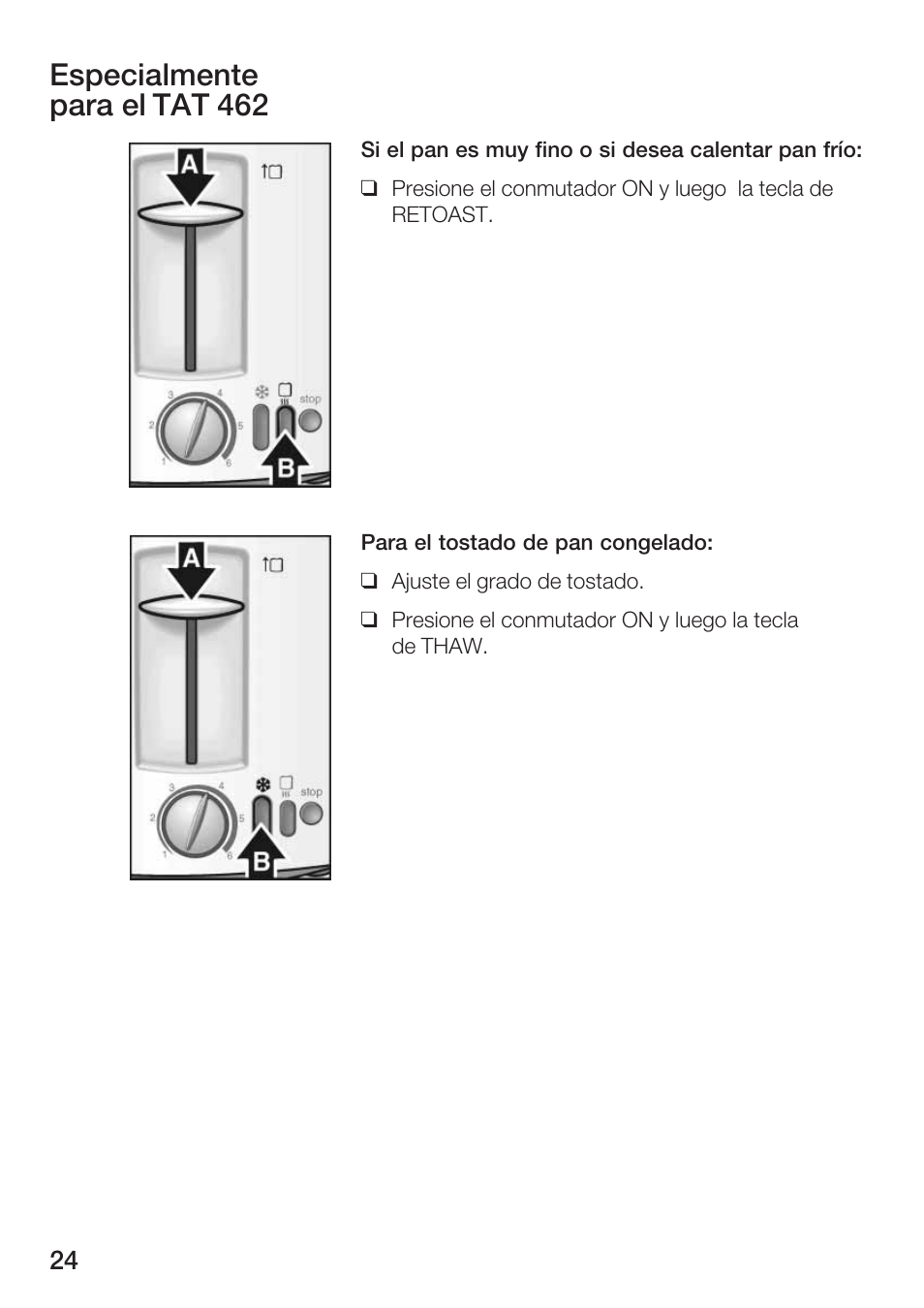 Especialmente para el tat 462 | Bosch TAT 46.. UC User Manual | Page 24 / 28