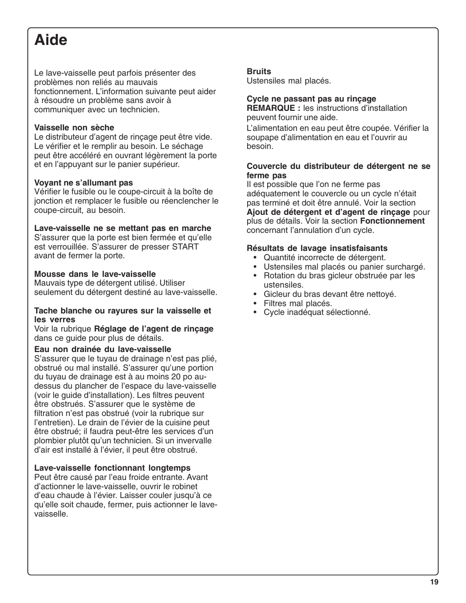 Aide | Bosch SHE99CO5 User Manual | Page 43 / 74