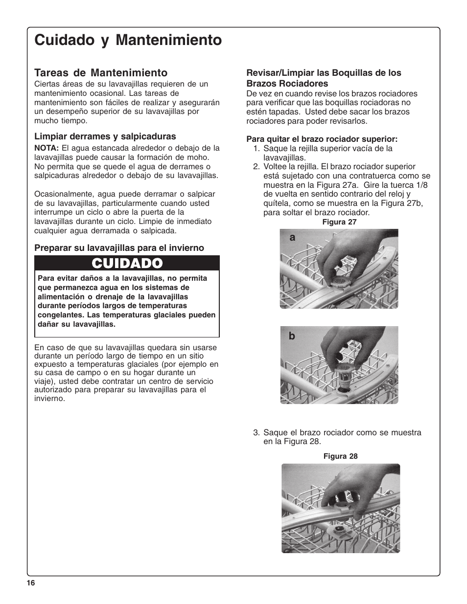 Cuidado y mantenimiento | Bosch SHE99CO5 User Manual | Page 62 / 74