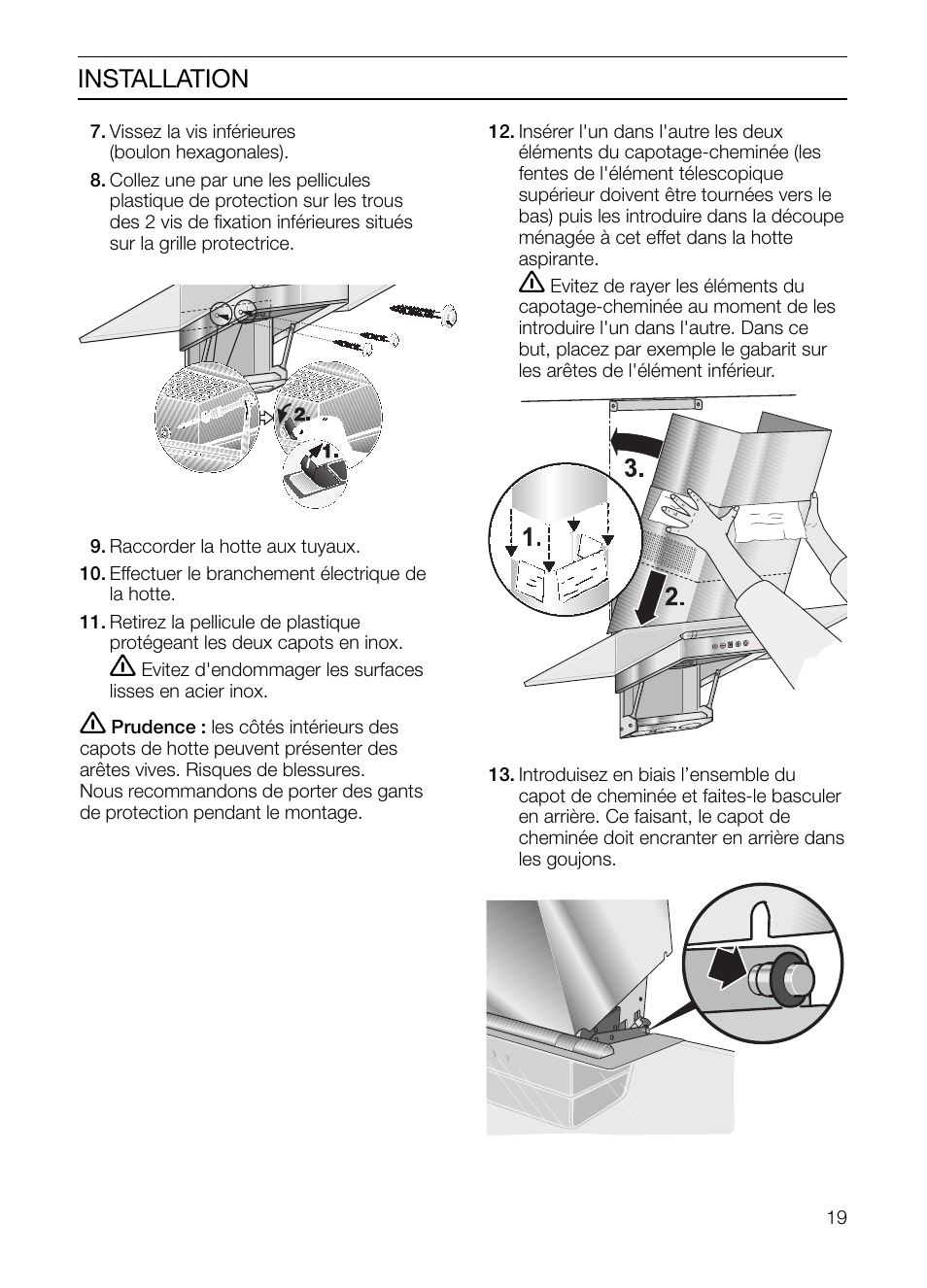 Installation | Bosch HGEW 36 FS User Manual | Page 19 / 32