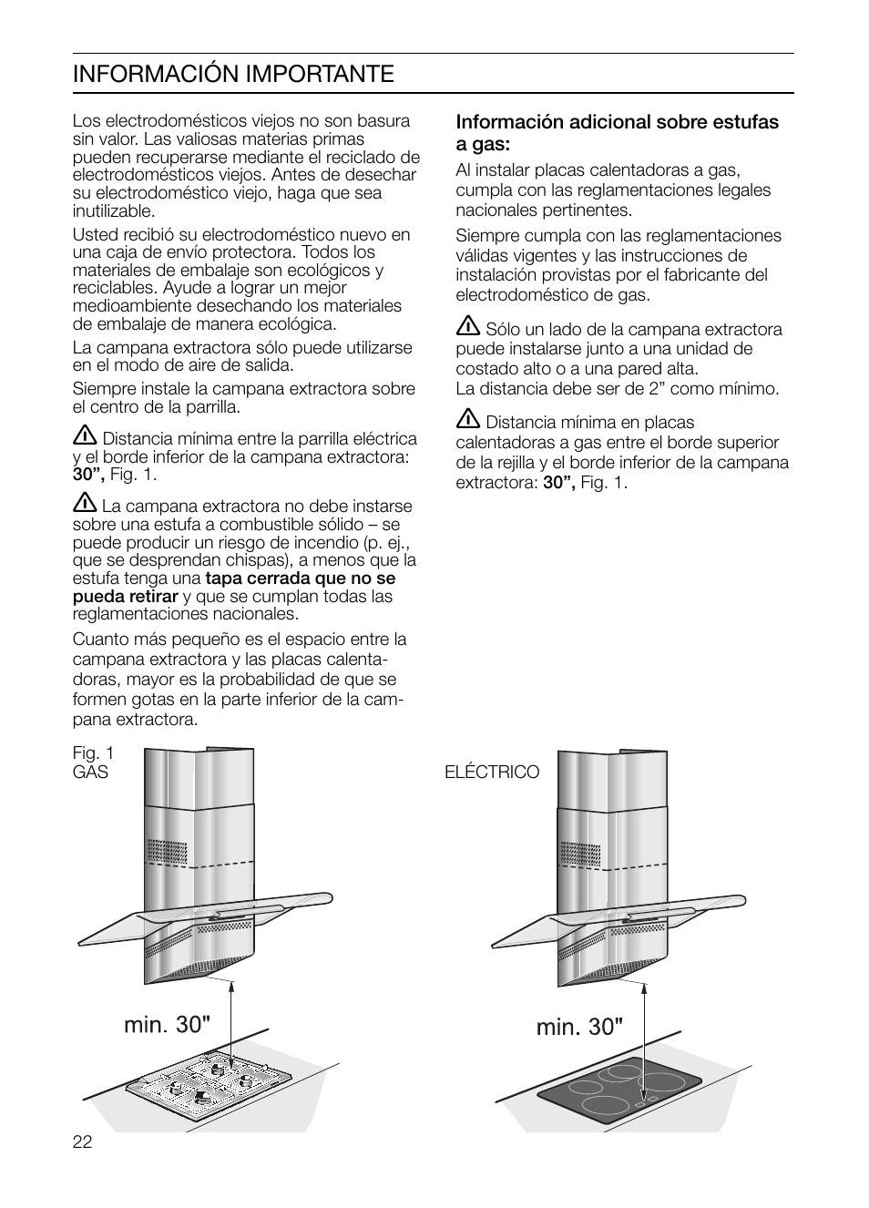 Información importante | Bosch HGEW 36 FS User Manual | Page 22 / 32