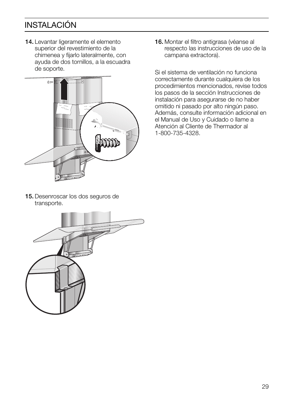 Instalación | Bosch HGEW 36 FS User Manual | Page 29 / 32