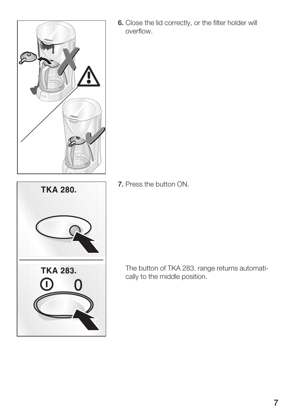 Bosch TKA 280. UC User Manual | Page 7 / 13
