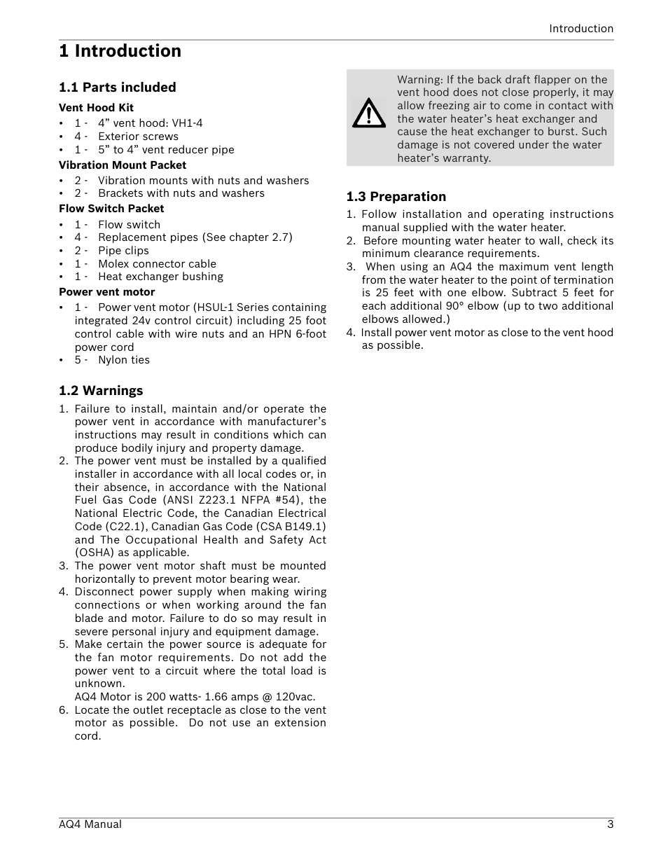 1 introduction | Bosch AQ4 GWH 1600 P User Manual | Page 3 / 16