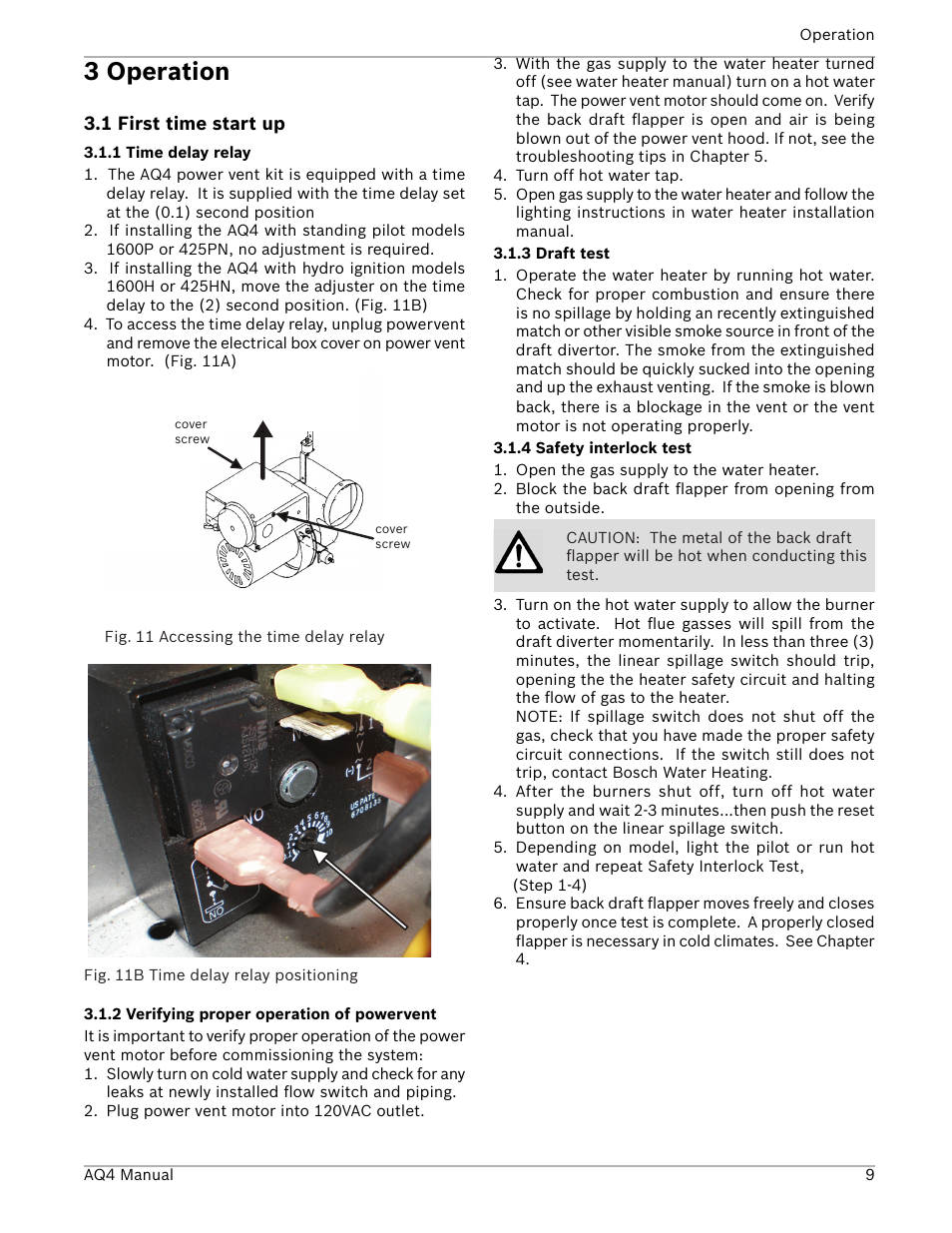 3 operation | Bosch AQ4 GWH 1600 P User Manual | Page 9 / 16