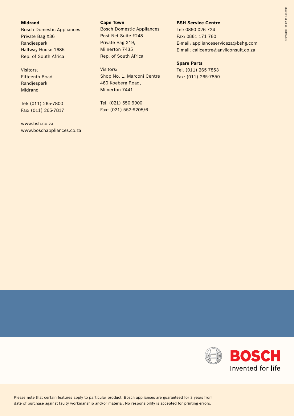 Bosch Oven Carriage User Manual | Page 28 / 28