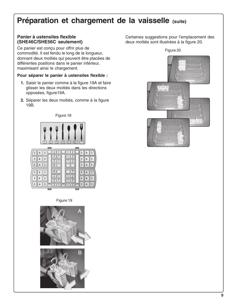 Préparation et chargement de la vaisselle, Suite) | Bosch SHE44C User Manual | Page 31 / 64