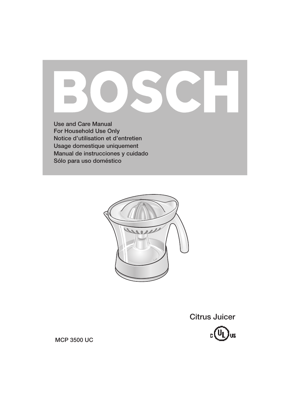 Bosch MCP 3500 User Manual | 24 pages