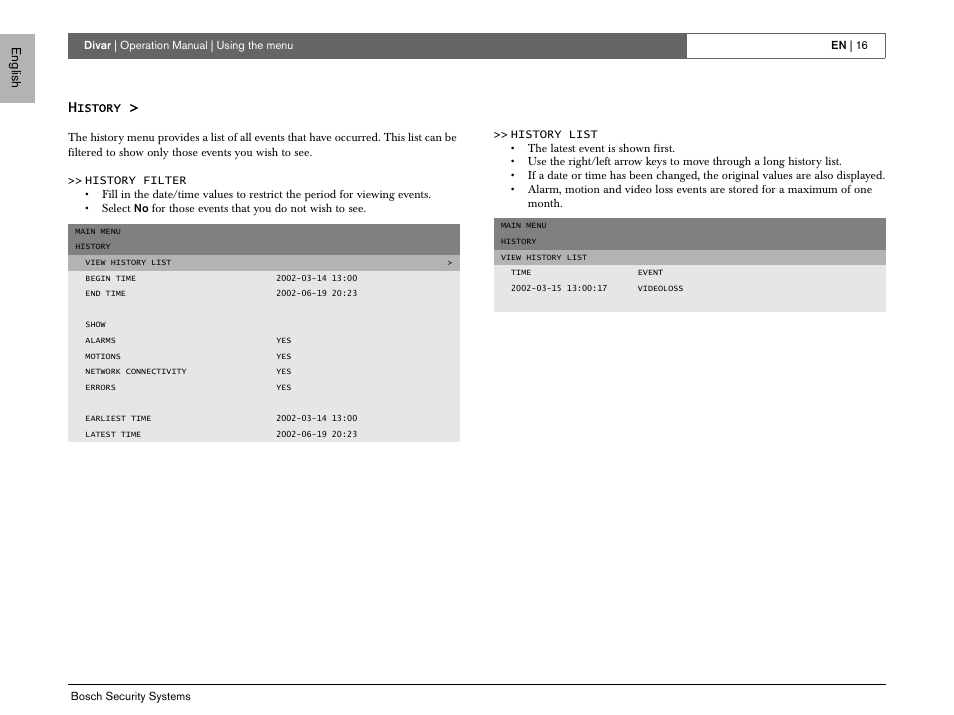 En g lish | Bosch EN User Manual | Page 18 / 34