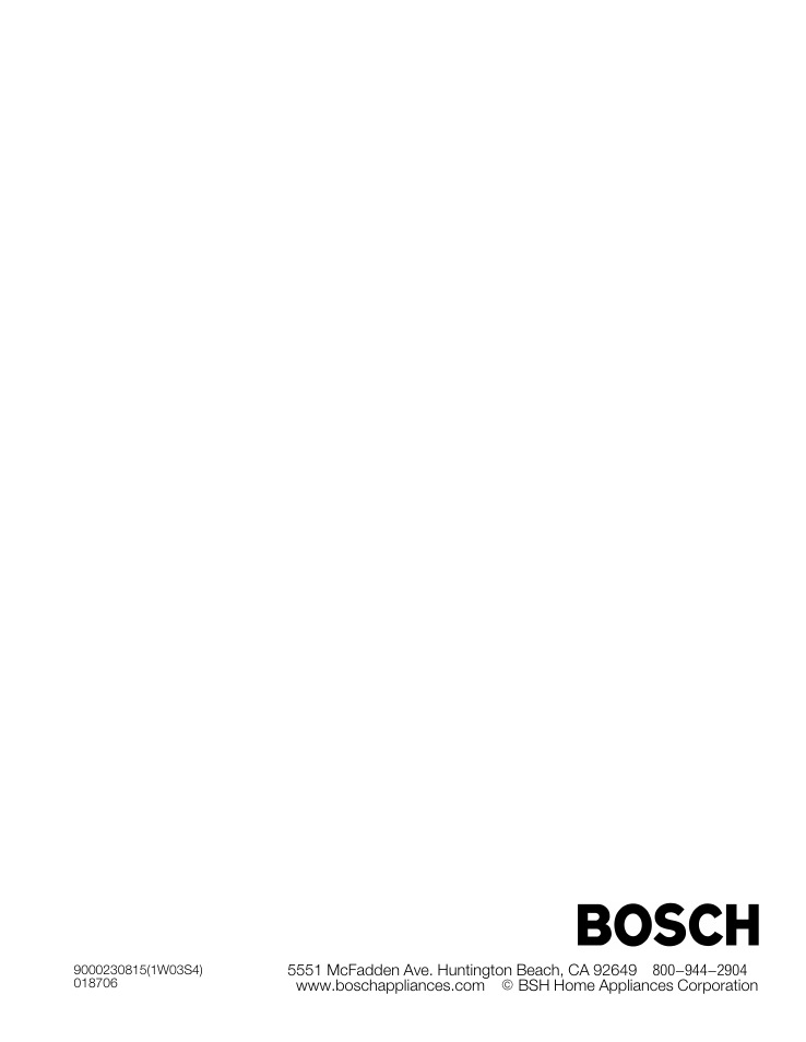 Bosch NIT8653UC User Manual | Page 26 / 26