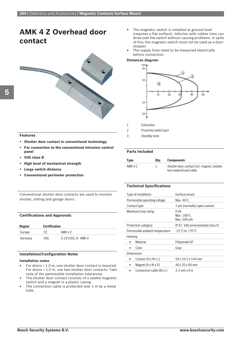 Amk 4 z overhead door contact | Bosch 8-Dec User Manual | Page 292 / 506