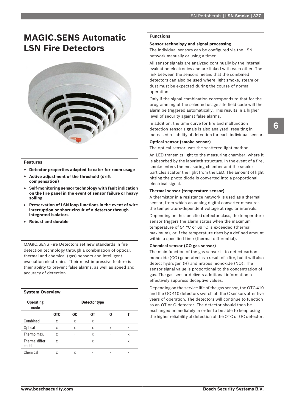 Magic.sens automatic lsn fire detectors, Lsn smoke | Bosch 8-Dec User Manual | Page 335 / 506
