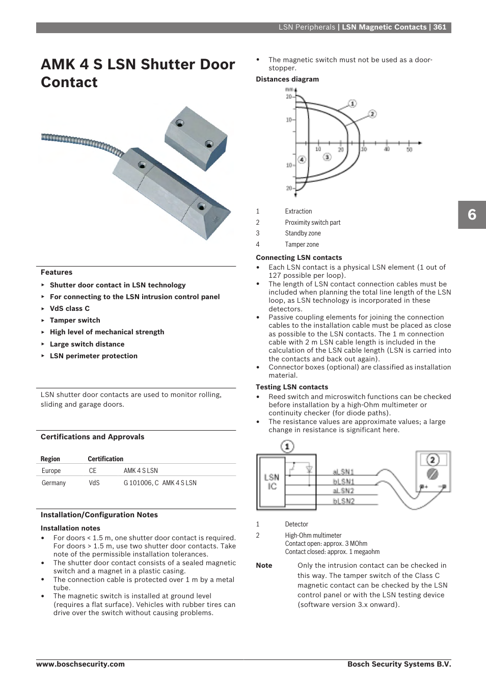 Amk 4 s lsn shutter door contact | Bosch 8-Dec User Manual | Page 369 / 506