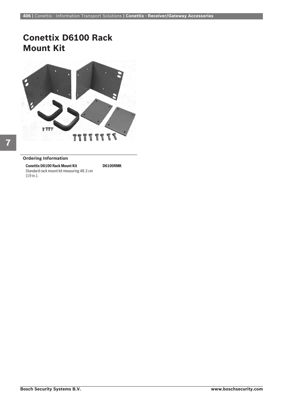 Conettix d6100 rack mount kit | Bosch 8-Dec User Manual | Page 414 / 506