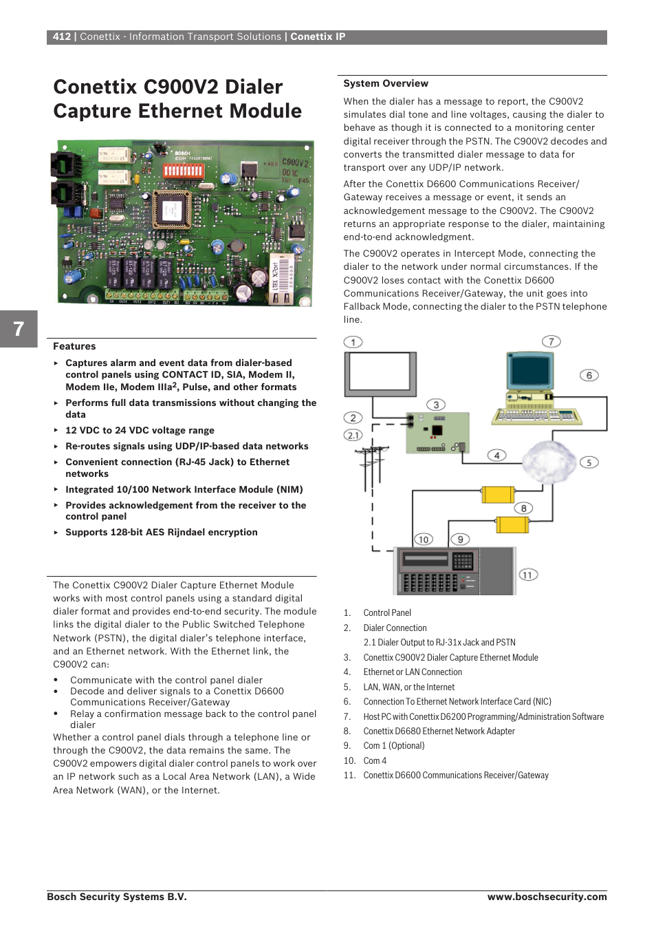 Conettix c900v2 dialer capture ethernet module | Bosch 8-Dec User Manual | Page 420 / 506