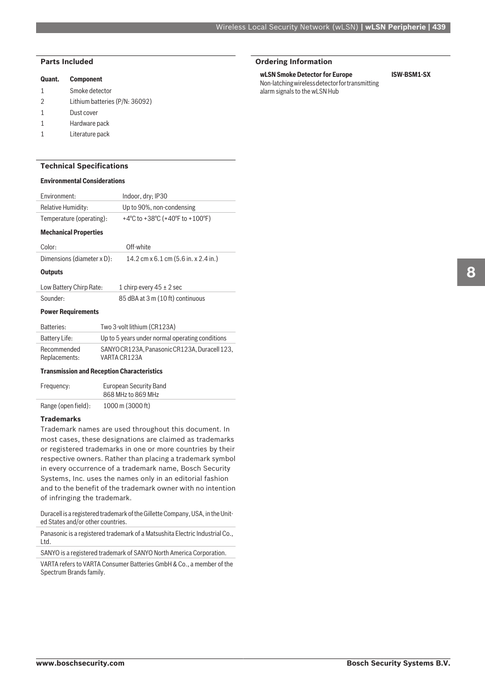Bosch 8-Dec User Manual | Page 447 / 506