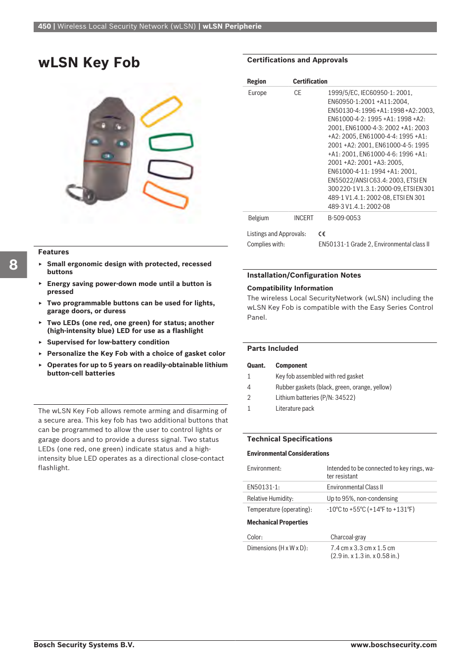Wlsn key fob | Bosch 8-Dec User Manual | Page 458 / 506