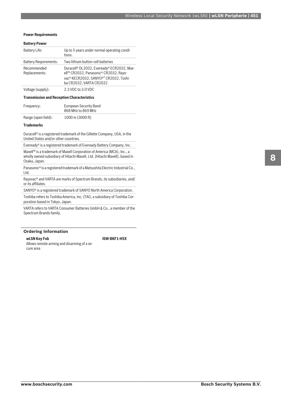 Bosch 8-Dec User Manual | Page 459 / 506