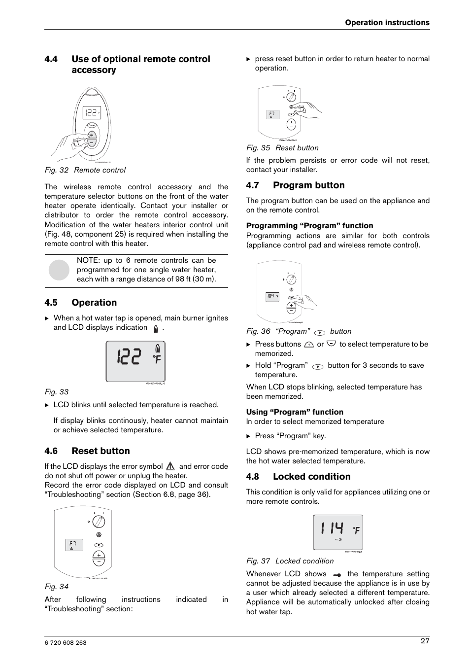 Bosch AQUA STAR 2400E LP User Manual | Page 27 / 48