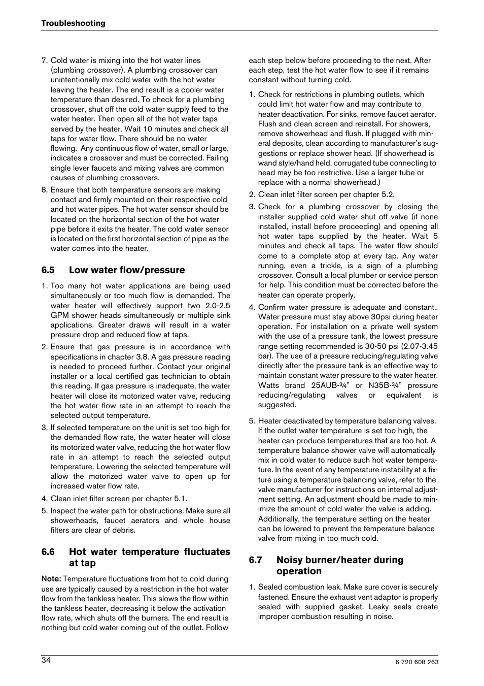 Bosch AQUA STAR 2400E LP User Manual | Page 34 / 48