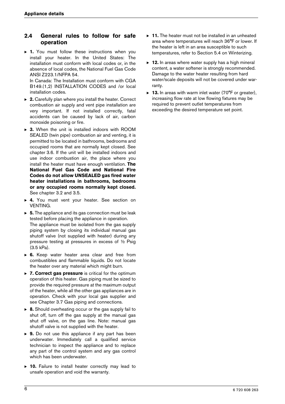 4 general rules to follow for safe operation | Bosch AQUA STAR 2400E LP User Manual | Page 6 / 48