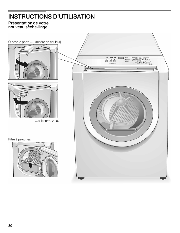 Instructions d'utilisation | Siemens WTXD5321US User Manual | Page 30 / 64