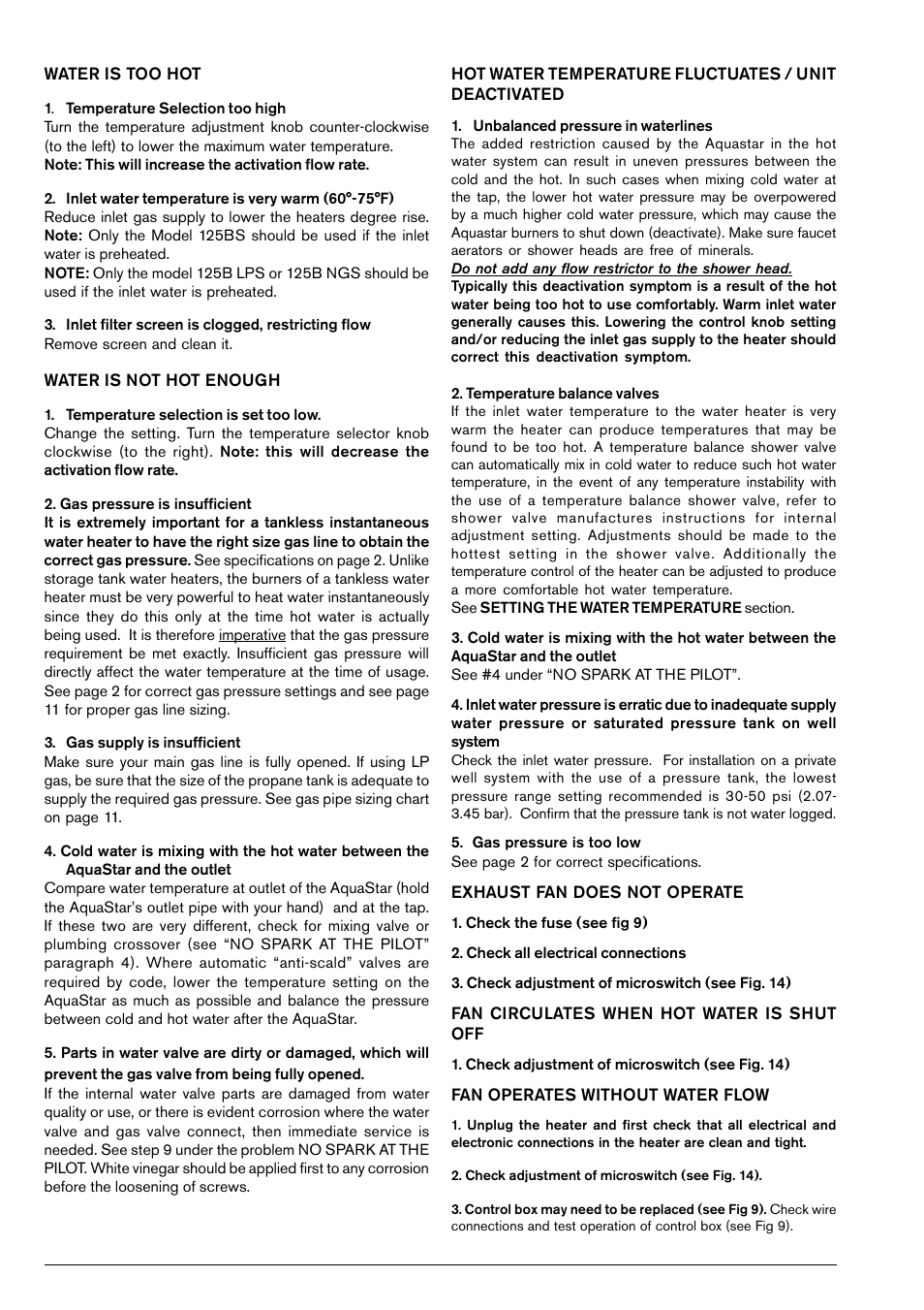 Bosch 125FX LP User Manual | Page 18 / 26