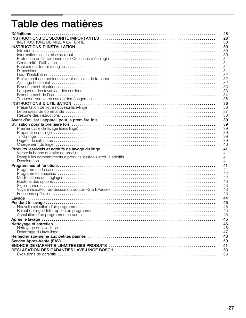 Bosch WFMC2201UC User Manual | Page 27 / 80