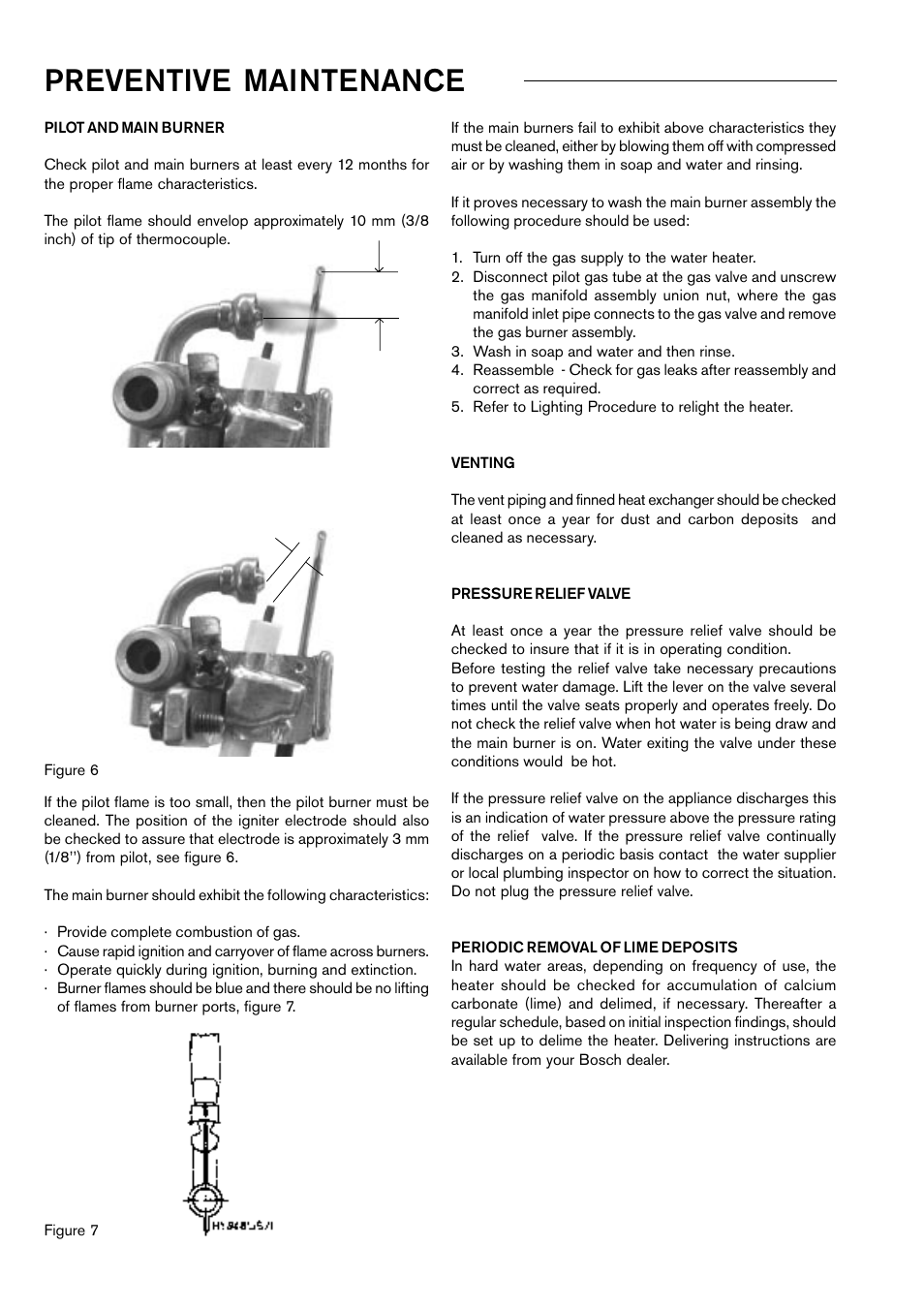 Preventive maintenance | Bosch W 125...T1 User Manual | Page 8 / 12