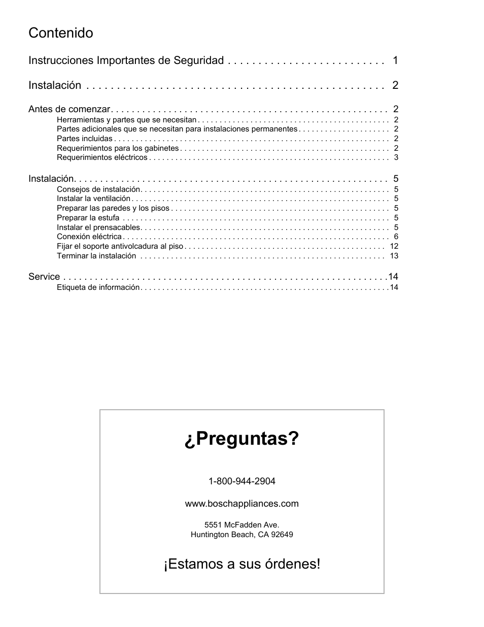 Bosch HES7052U User Manual | Page 34 / 48