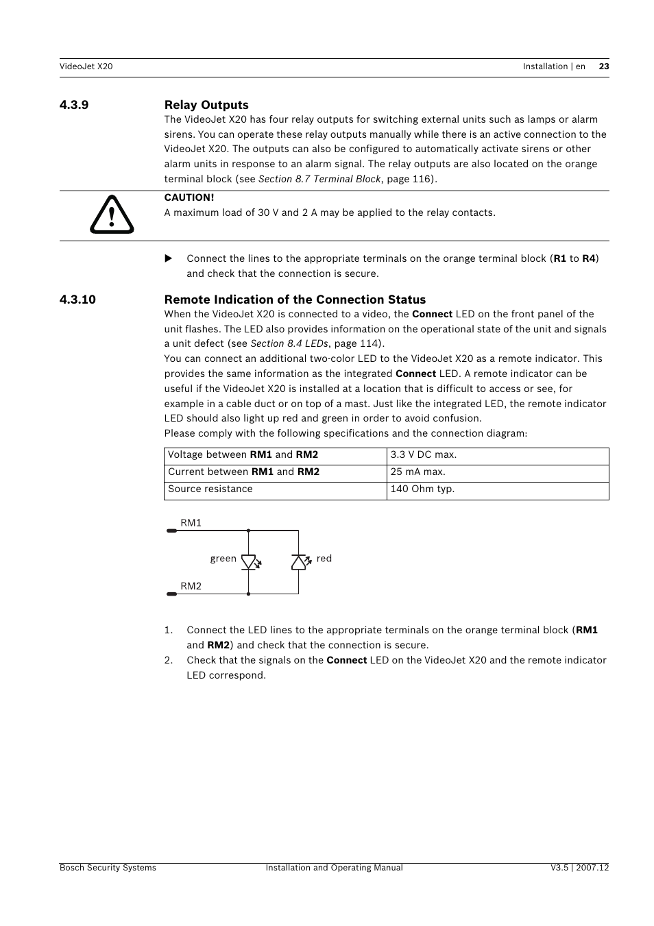 Bosch VIDEOJET X20 User Manual | Page 23 / 130