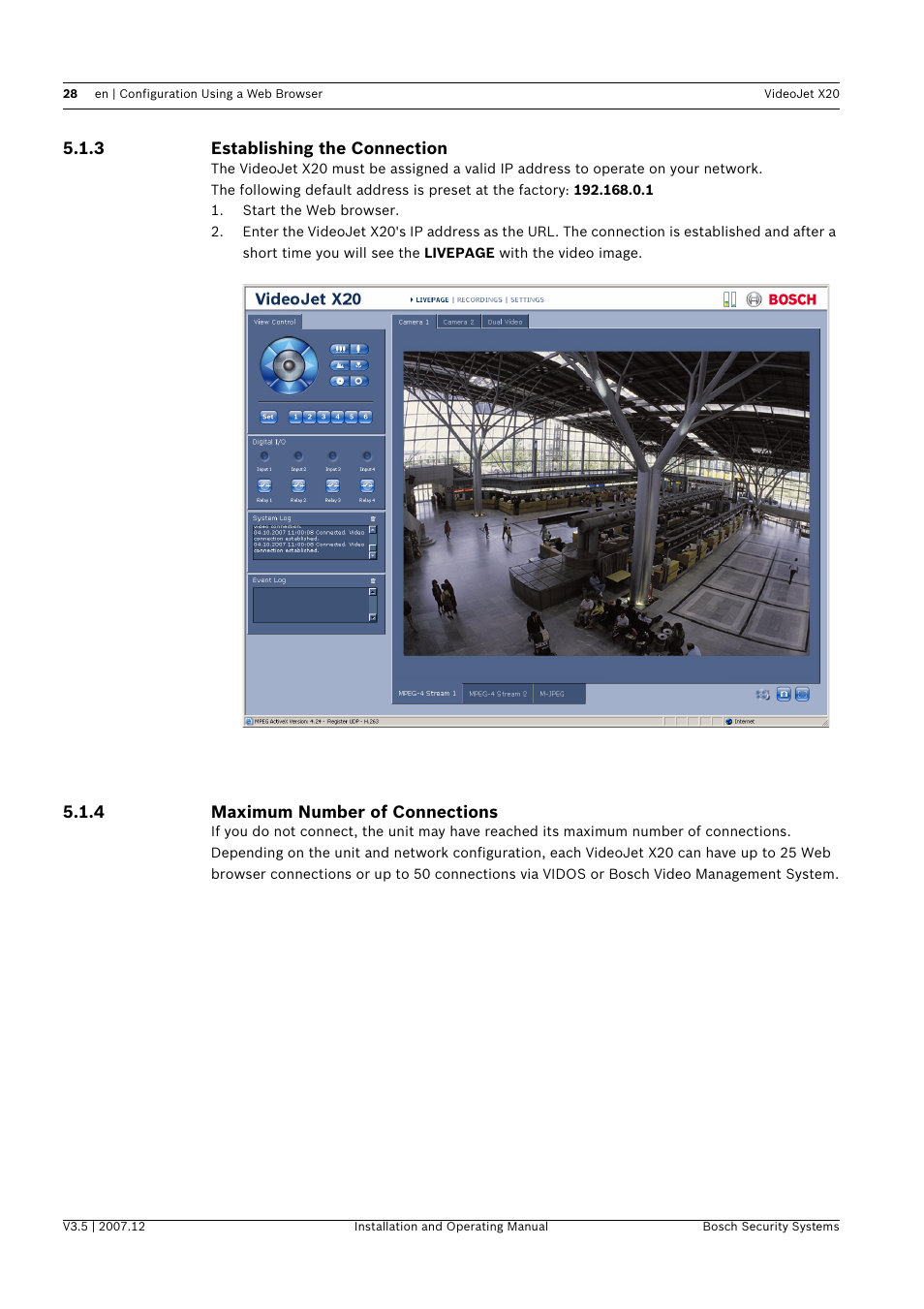 Bosch VIDEOJET X20 User Manual | Page 28 / 130