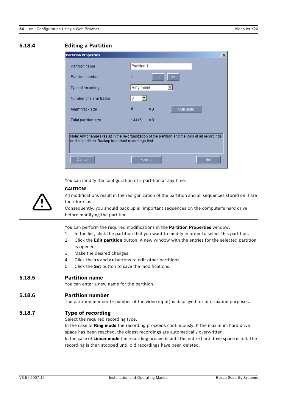 Bosch VIDEOJET X20 User Manual | Page 54 / 130