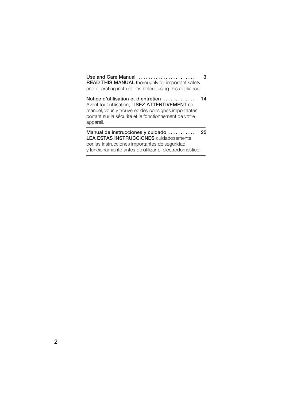 Bosch MSM 5000 UC User Manual | Page 2 / 36