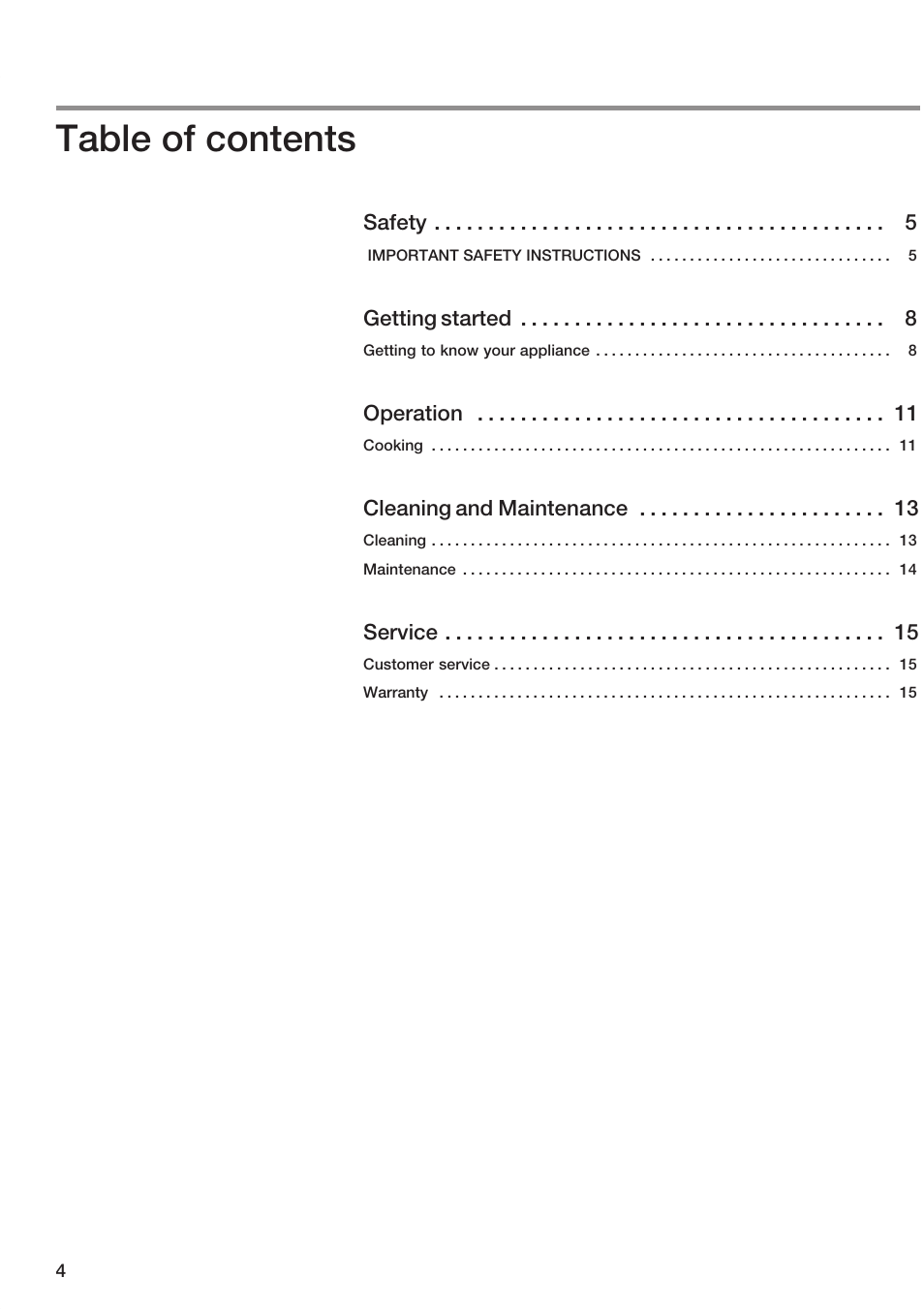 Bosch NEM 74 User Manual | Page 4 / 48