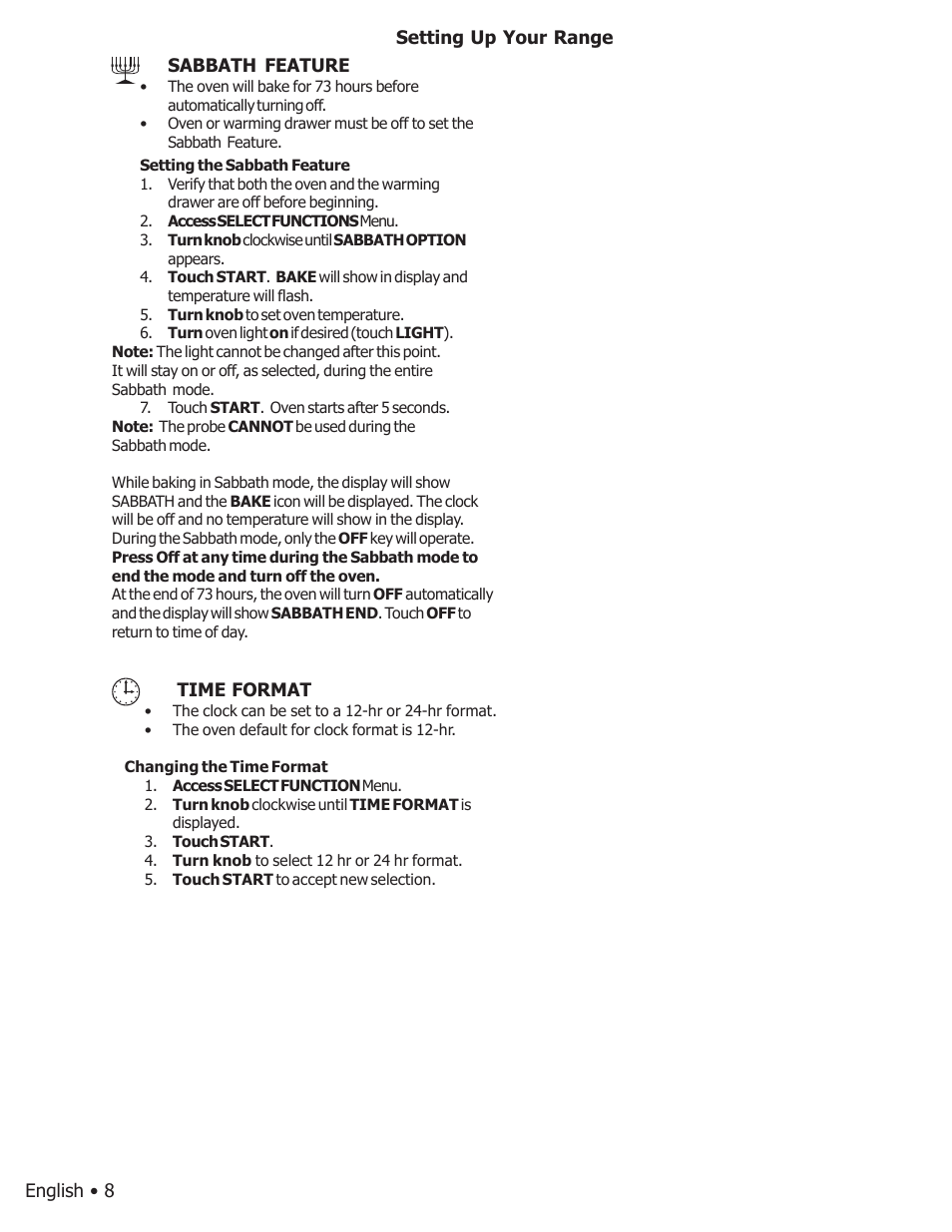 Bosch BOSCH GAS FREE-STANDING CONVECTION RANGE User Manual | Page 12 / 104