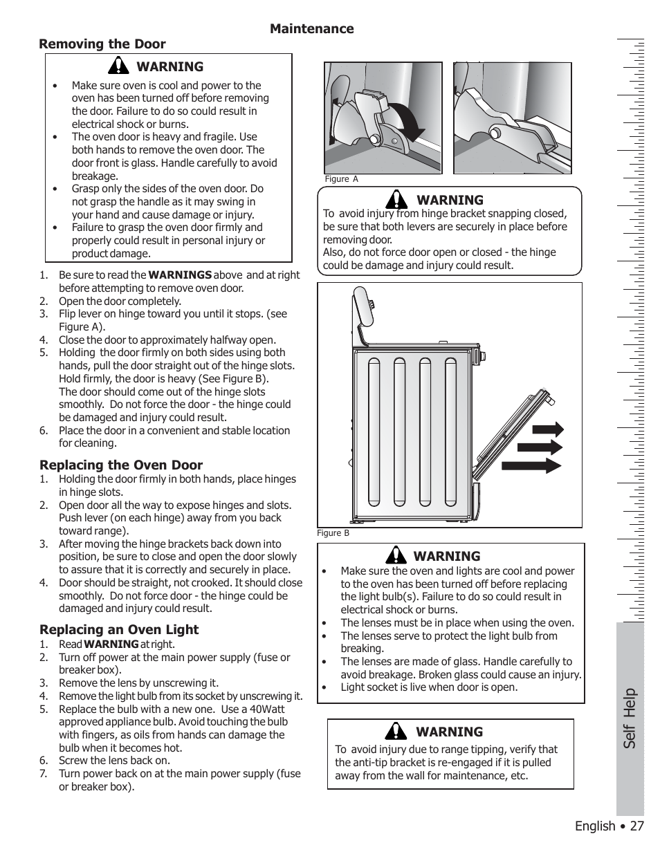 Self help | Bosch BOSCH GAS FREE-STANDING CONVECTION RANGE User Manual | Page 31 / 104