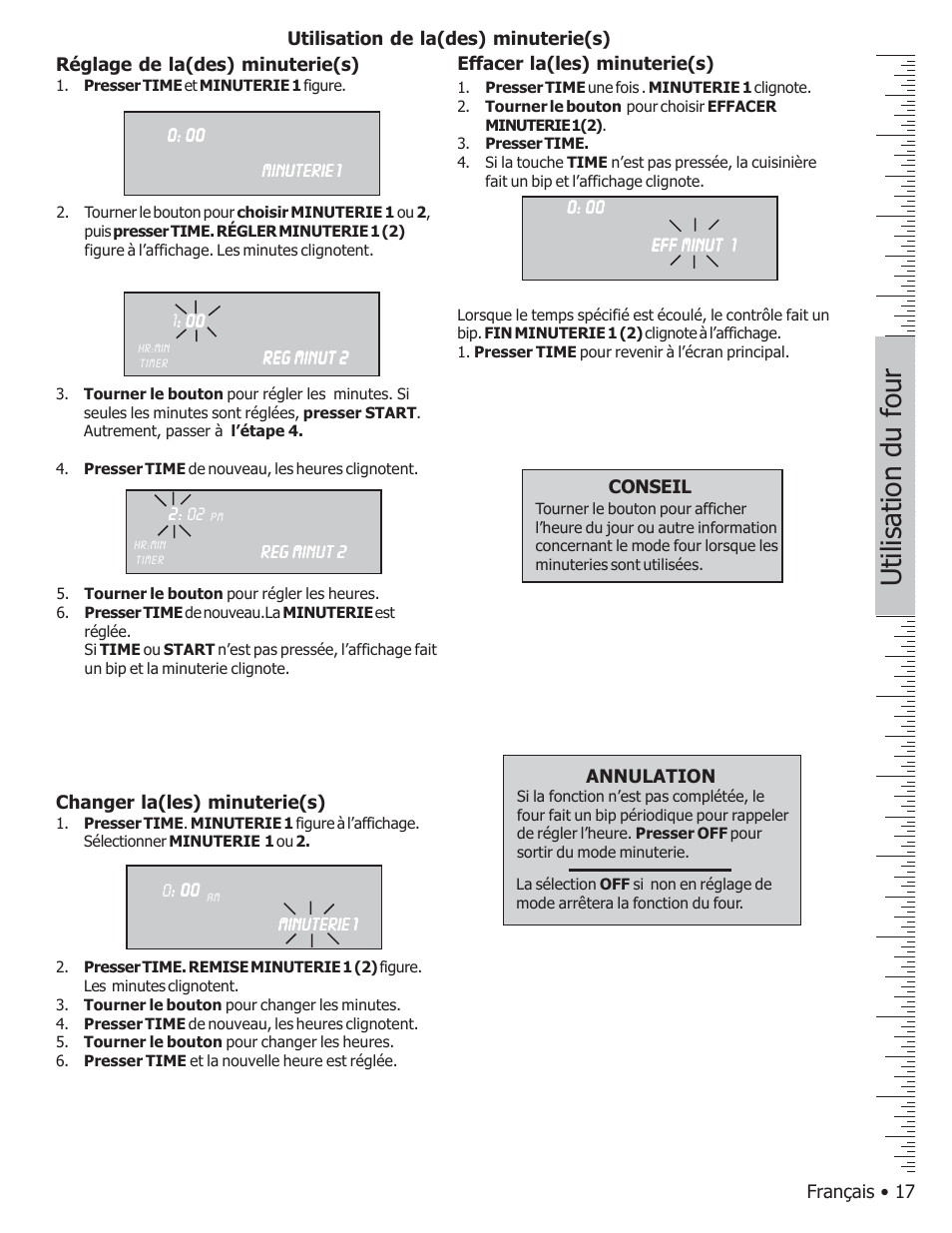 Utilisation du four | Bosch BOSCH GAS FREE-STANDING CONVECTION RANGE User Manual | Page 55 / 104