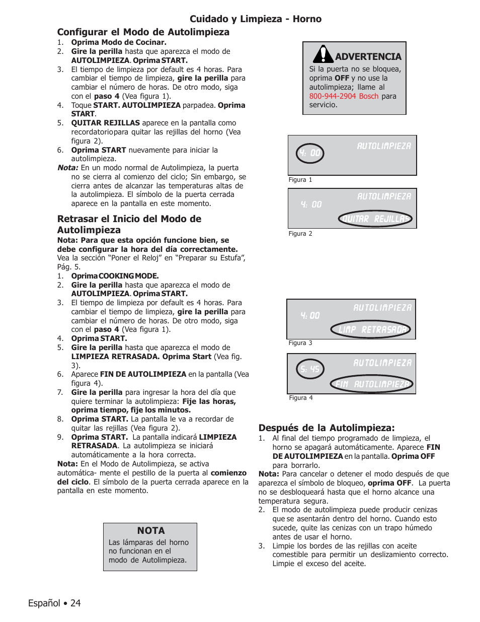 Bosch BOSCH GAS FREE-STANDING CONVECTION RANGE User Manual | Page 96 / 104