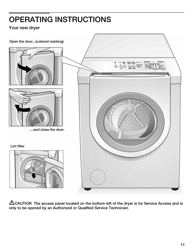 Operating instructions | Bosch WTMC8521UC User Manual | Page 11 / 80