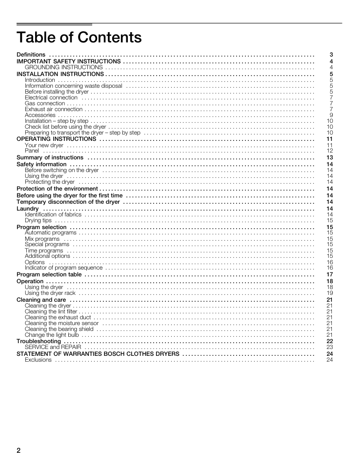 Bosch WTMC8521UC User Manual | Page 2 / 80