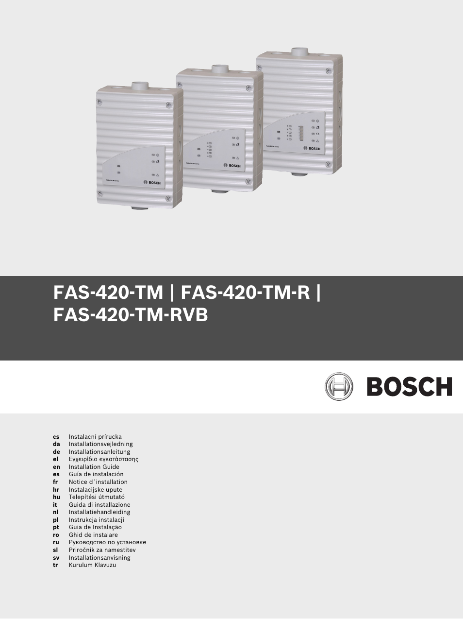 Bosch FAS-420-TM-RVB User Manual | 98 pages