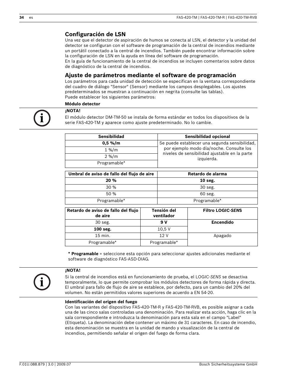 Configuración de lsn | Bosch FAS-420-TM-RVB User Manual | Page 34 / 98