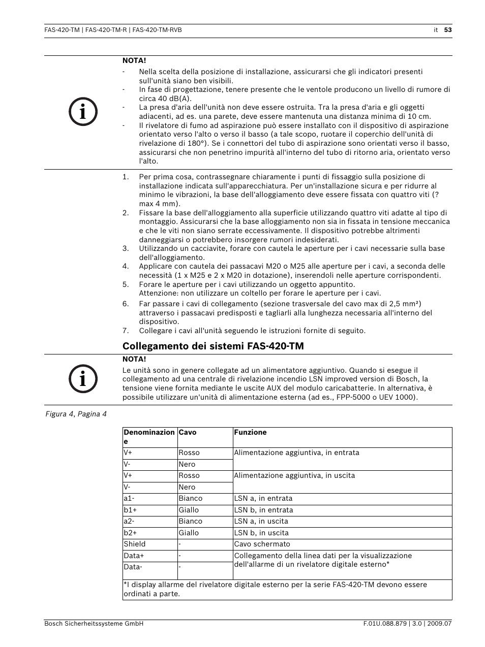 Collegamento dei sistemi fas-420-tm | Bosch FAS-420-TM-RVB User Manual | Page 53 / 98