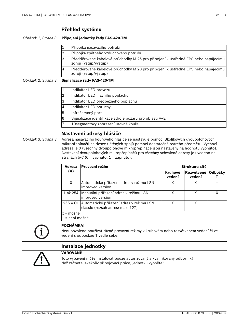 Bosch FAS-420-TM-RVB User Manual | Page 7 / 98