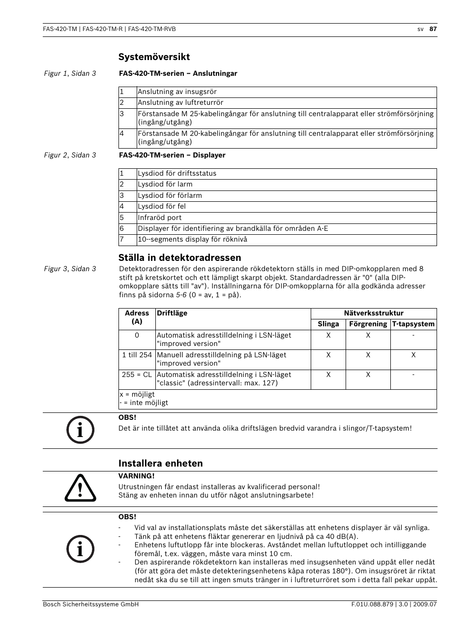 Bosch FAS-420-TM-RVB User Manual | Page 87 / 98