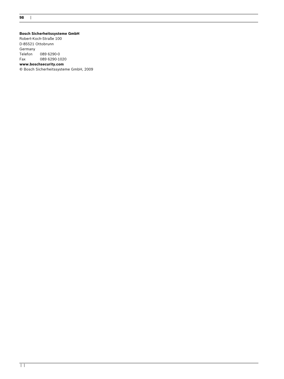 Bosch FAS-420-TM-RVB User Manual | Page 98 / 98