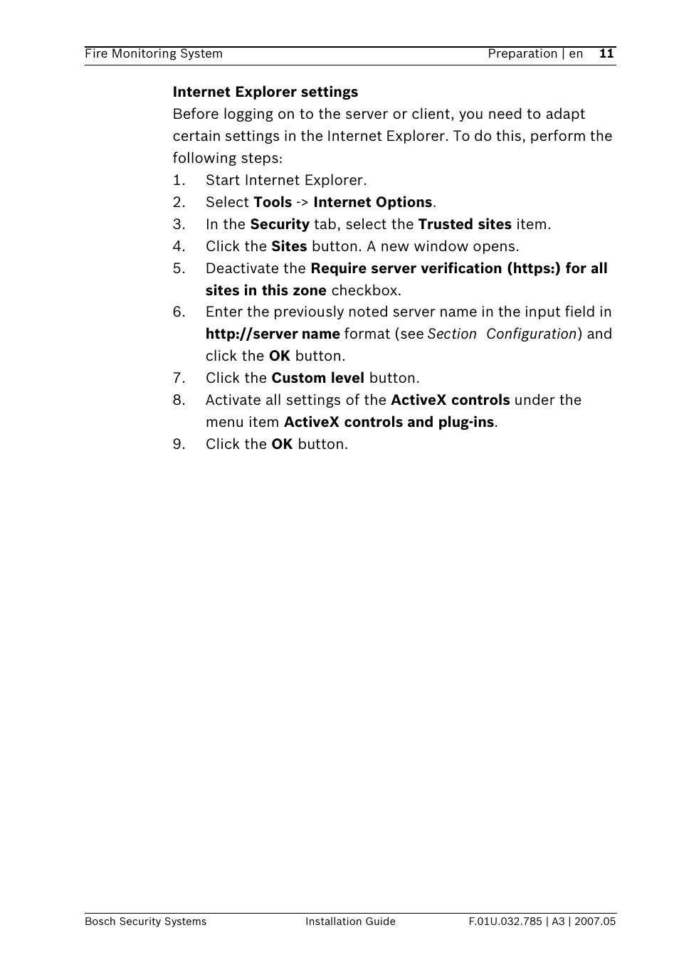 Bosch FSM-2000 User Manual | Page 11 / 40