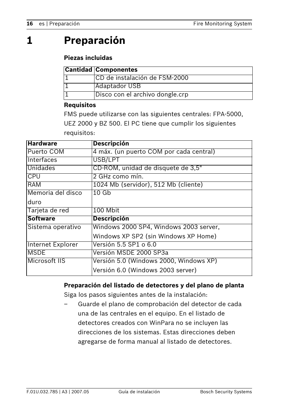 1preparación | Bosch FSM-2000 User Manual | Page 16 / 40